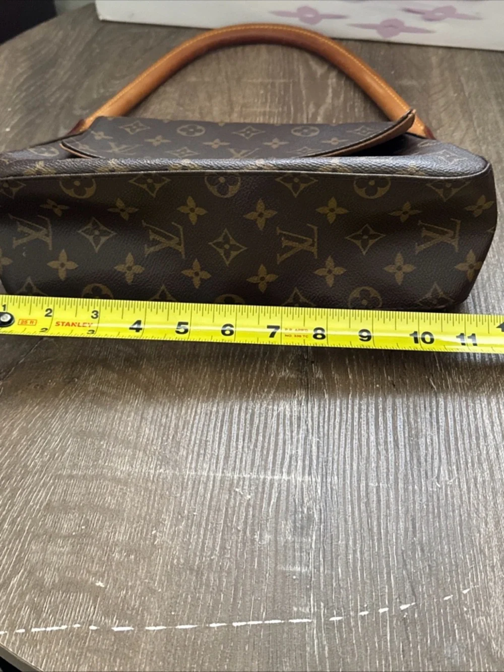 Louis Vuitton Vintage Monogram Flap Shoulder Bag Brown LV 2001 France